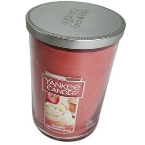 Yankee Candle Set of 2  Sugared Cinnamon Apple & Magical Christmas Morning 22 oz